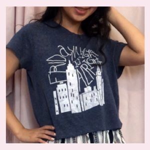 Aeropostale Blue Crop Top